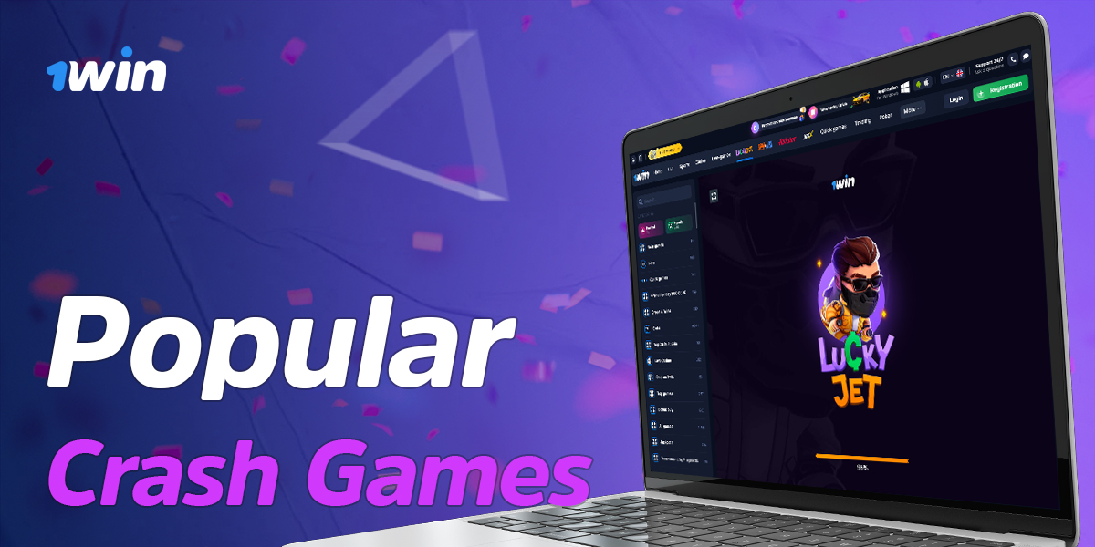 Popular crash games available at 1Win online casino site