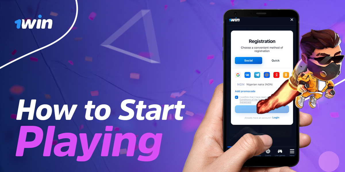 Instructions to start playing Lucky Jet online on 1Win