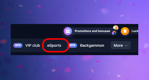 how to bet on esports at 1win   step 3