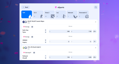 how to bet on esports at 1win   step 4