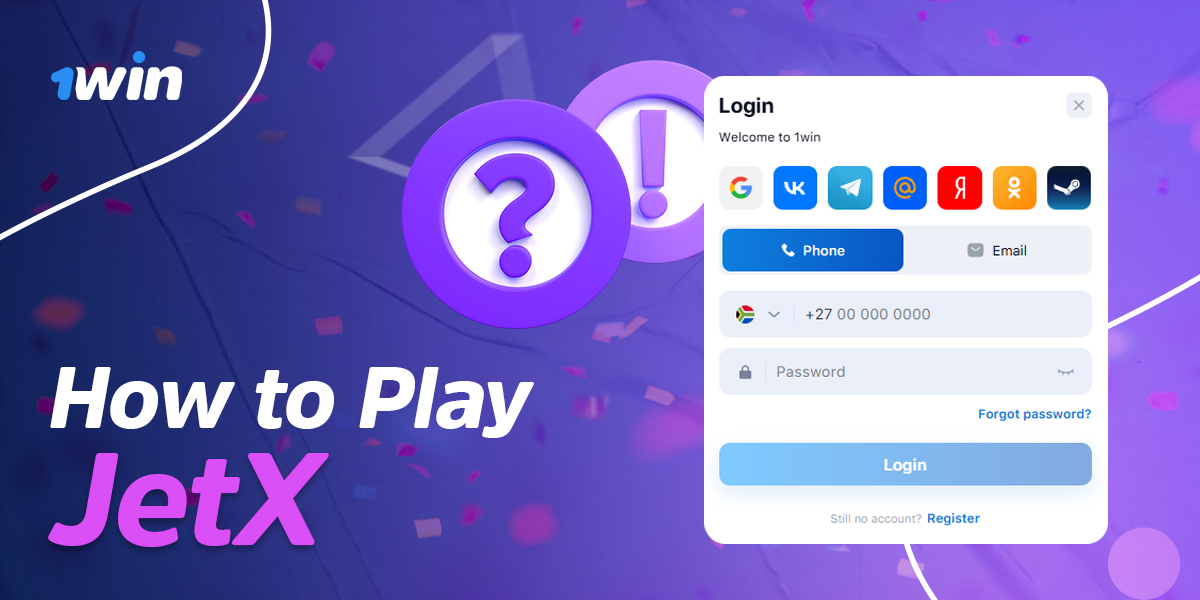 Getting started with JetX on 1win Kenya