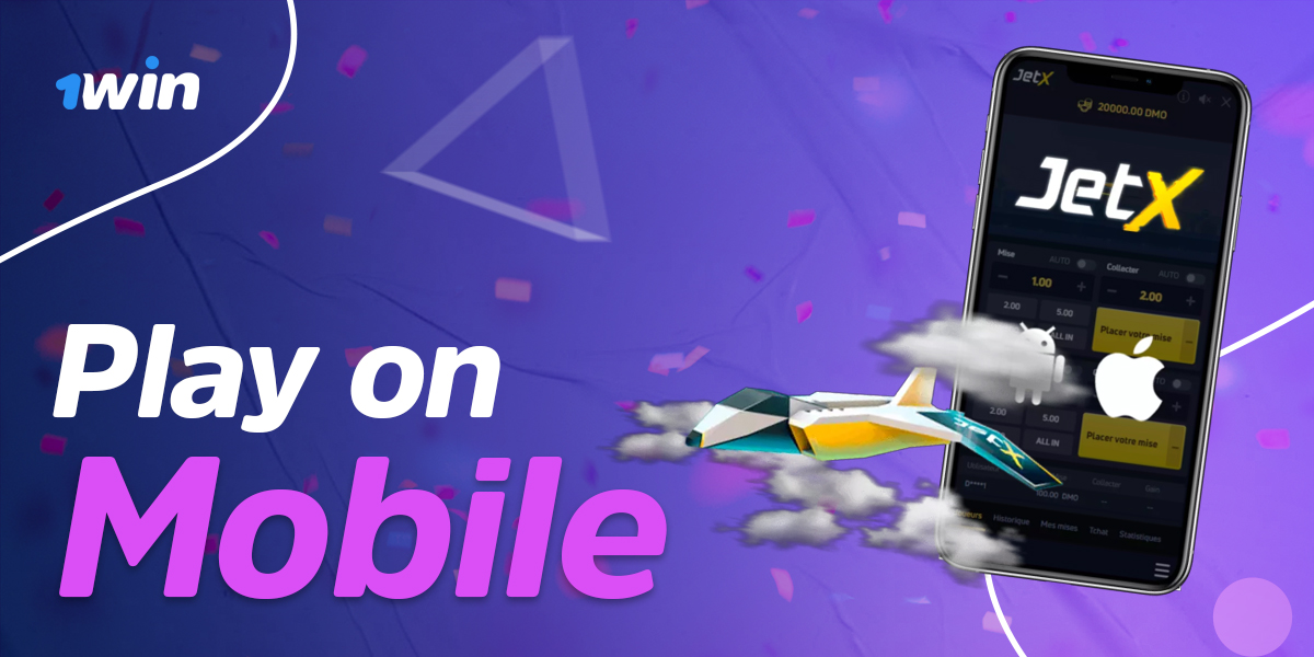 1win online casino mobile app for playing JetX