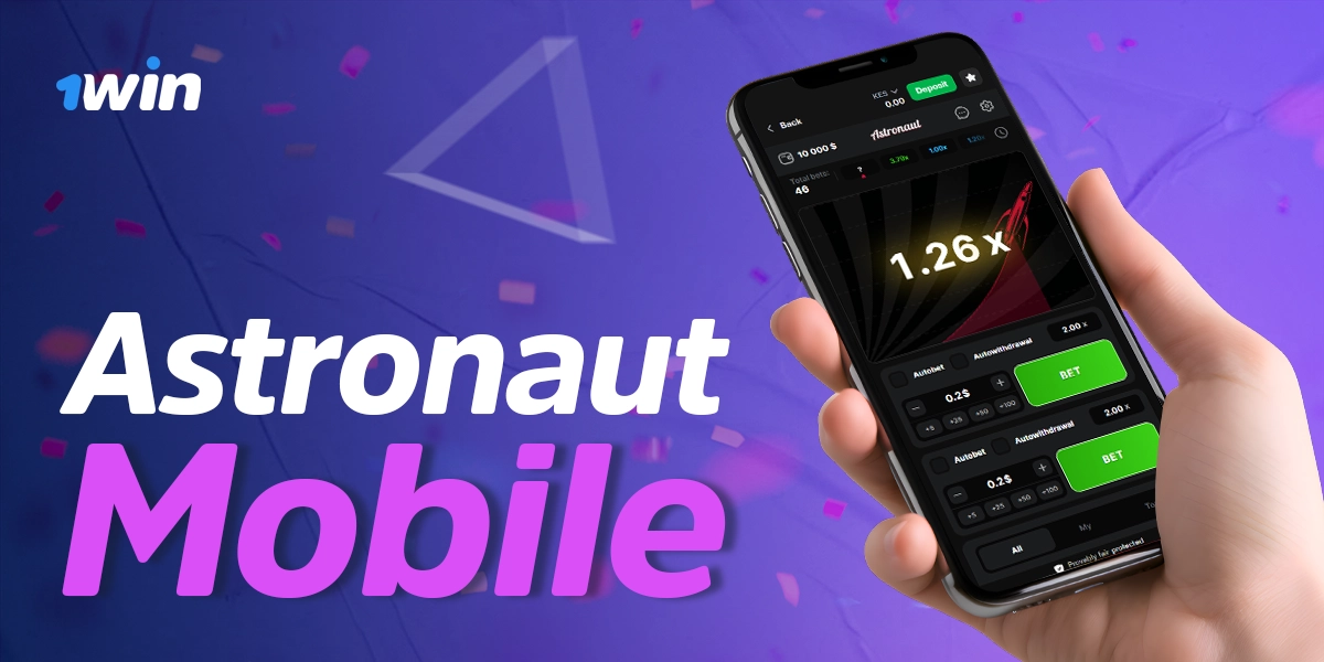 Astronaut gameplay experience within the 1Win mobile app