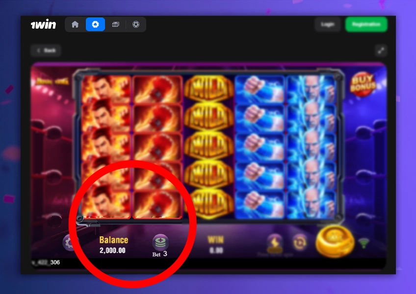 Set Boxing King bet on 1Win