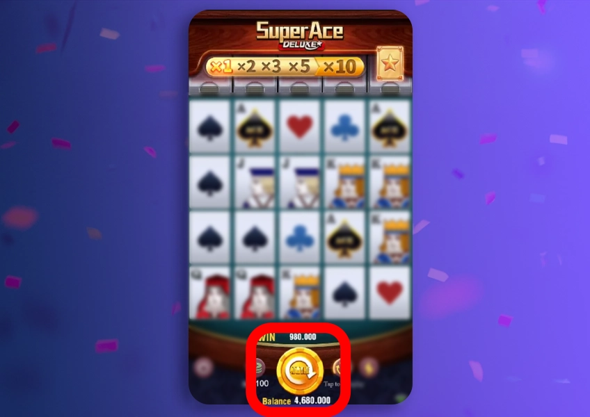 Spin and play Super Ace 1win